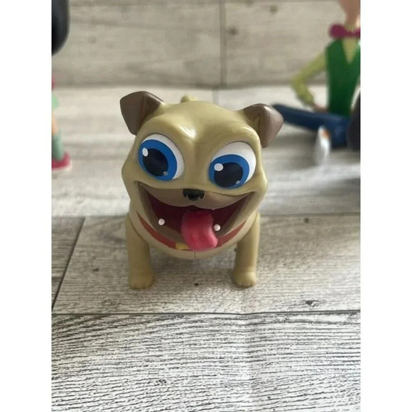 Lot of 5 Disney Jr. Puppy Dog Pals Figures Chloe Sitting Bob Rolly Bingo Lollie - Picture 7 of 12